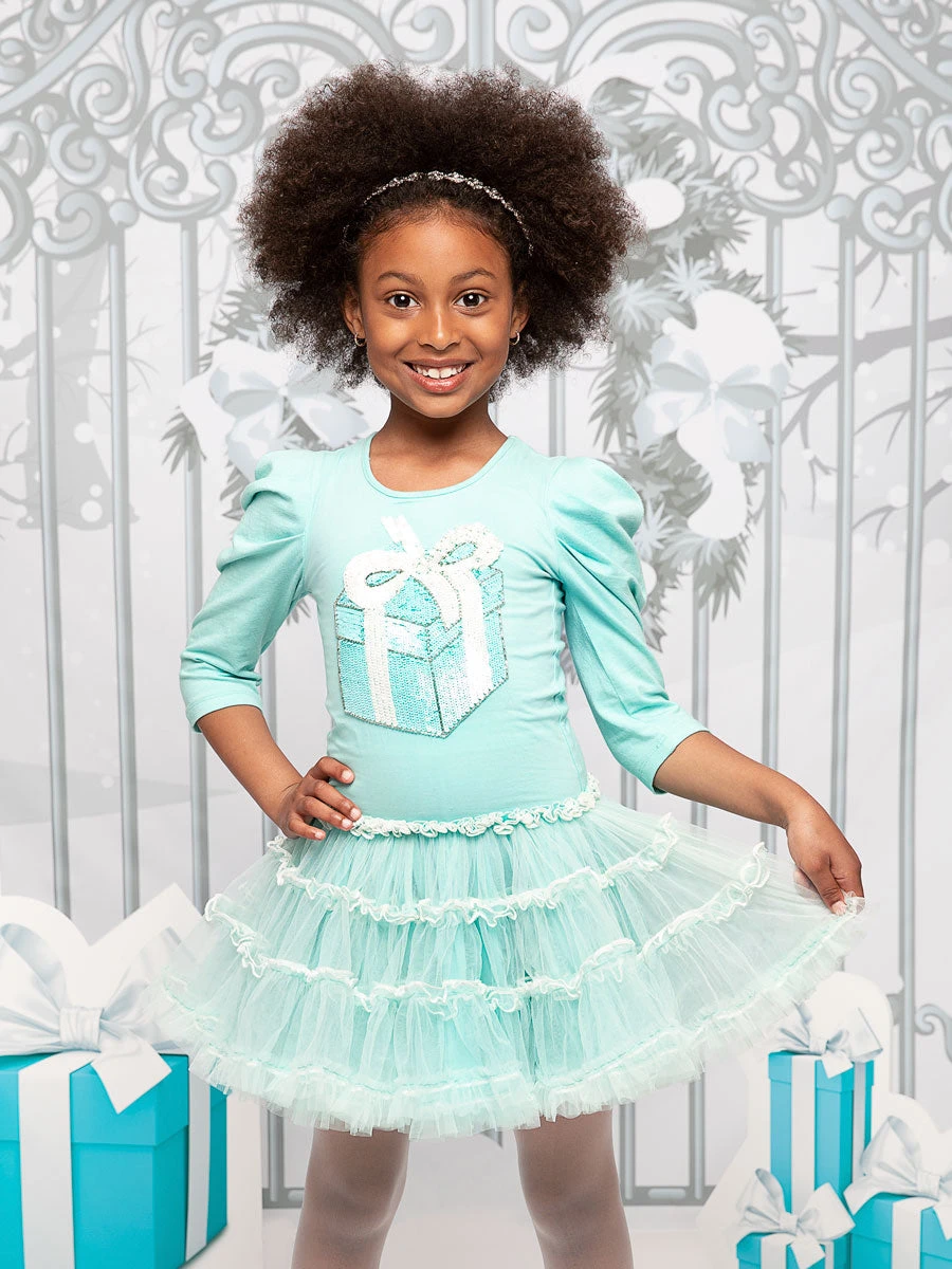 Tiffany Box Tutu Dress For Girls - Image 2