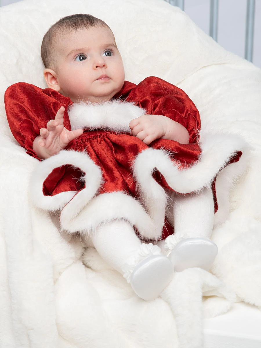 Santa Babydoll Dress For Baby - Image 2