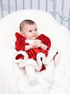Santa Babydoll Dress For Baby