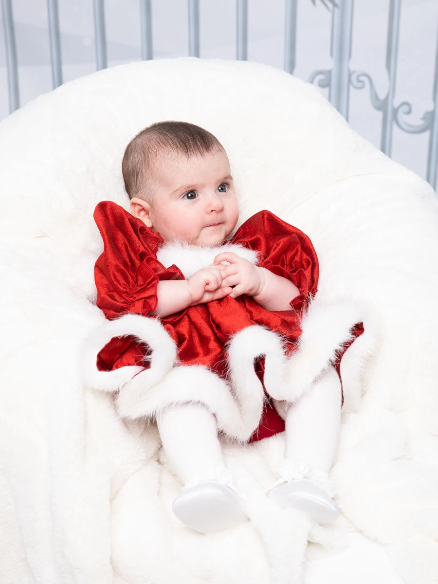 Santa Babydoll Dress For Baby
