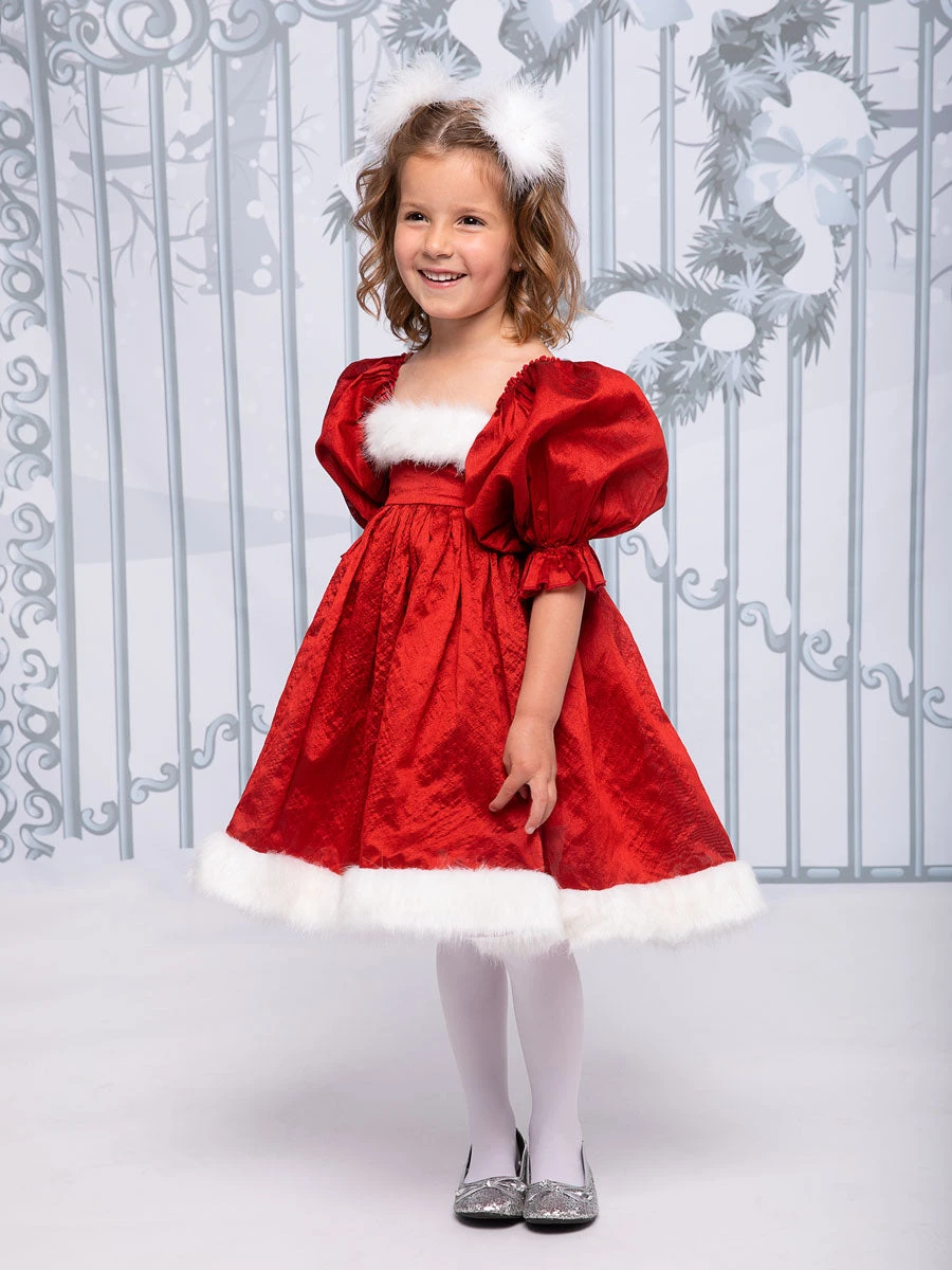 Santa Babydoll Dress For Girls - Image 2