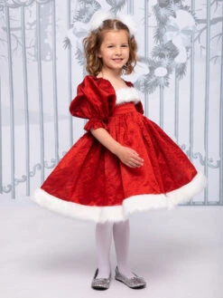 Santa Babydoll Dress For Girls