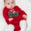 Candy Cane Holiday Dress For Baby