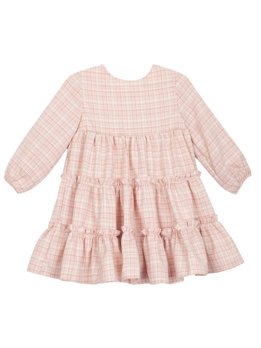 Juniper Pink Plaid Dress For Girls - Image 5