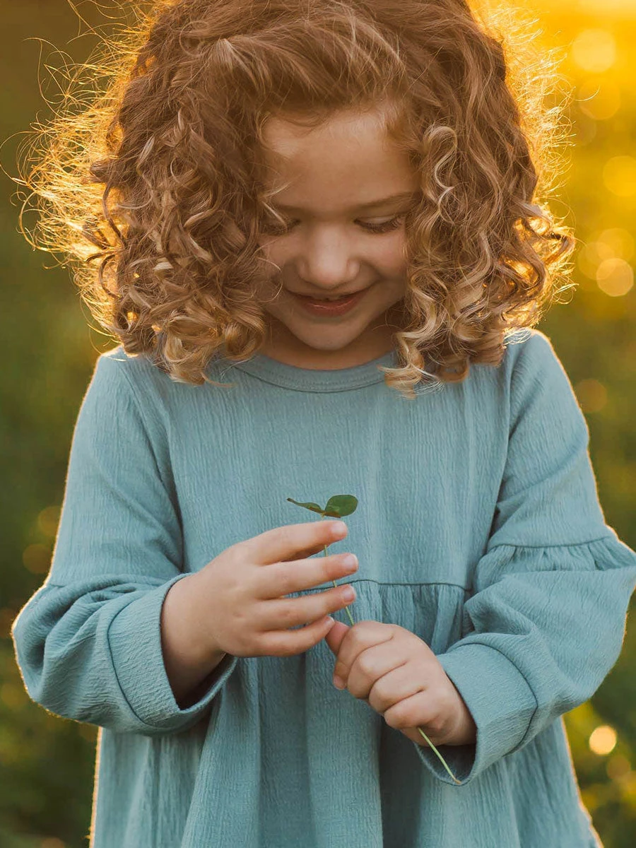 Rowan Green Dress For Girls - Image 2