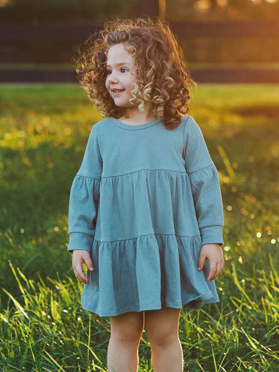 Rowan Green Dress For Girls - Image 5