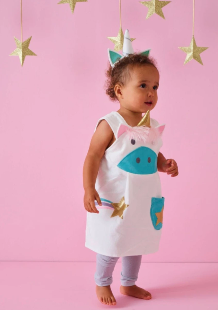 Unicorn Dress And Headband For Girls - Image 4