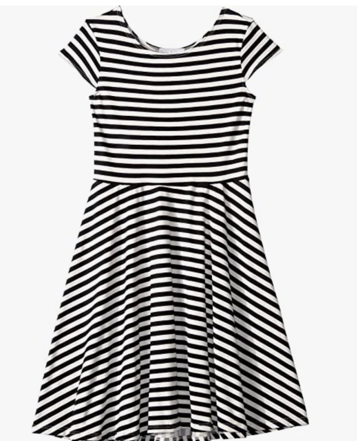 Capri Stripe Skater Dress For Girls - Image 2